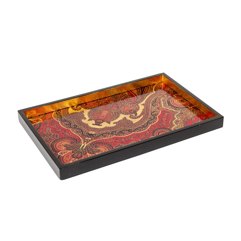 Lacquer Tray Jaipur Crimson