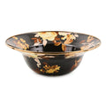 Wild Rose Brown Serving Bowl