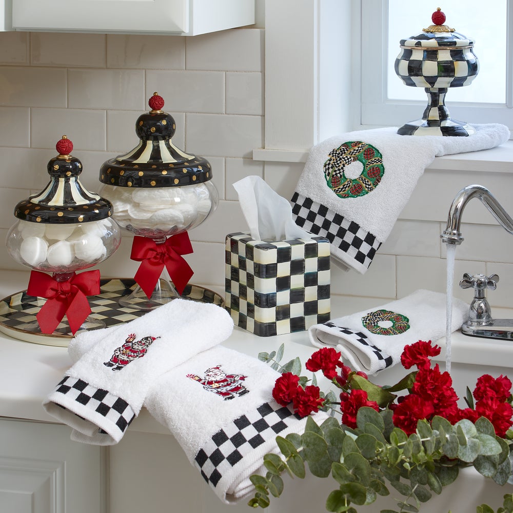 Courtly Check Round Tray