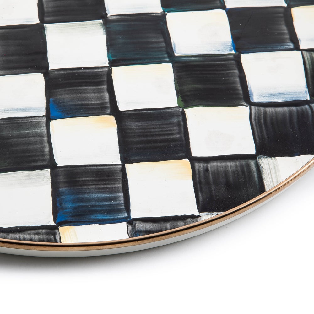 Courtly Check Round Tray