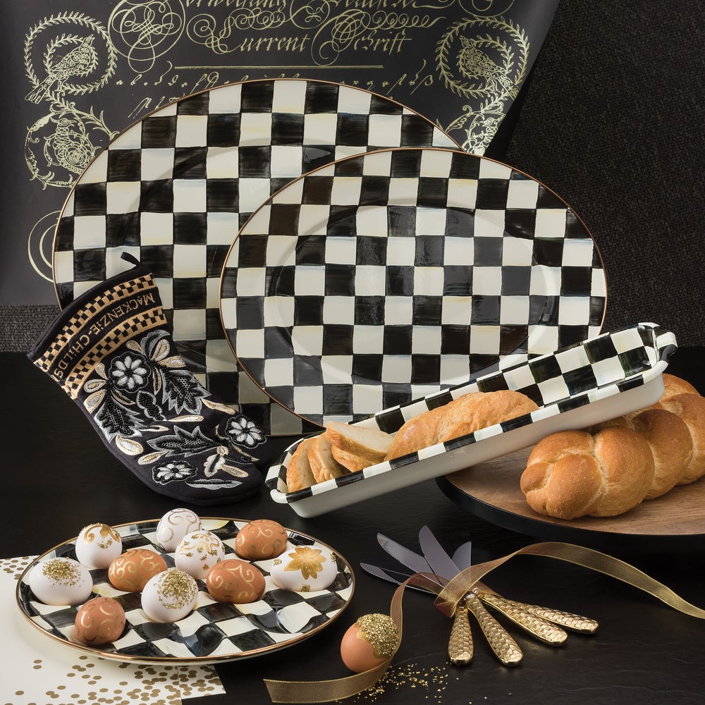 Courtly Check Medium Oval Platter