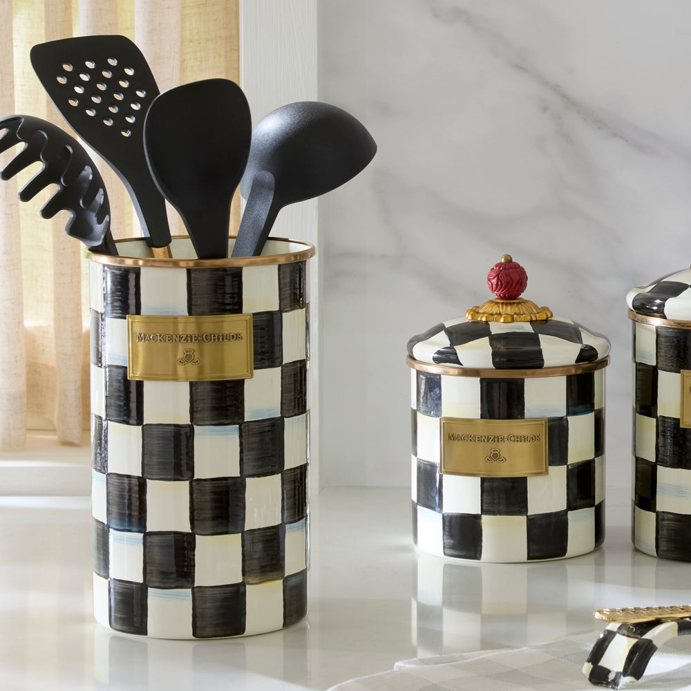 Courtly Check Utensil Holder