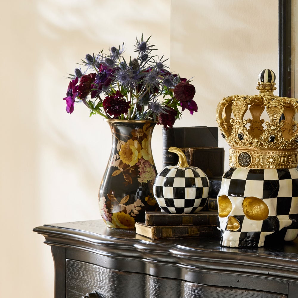 Wild Rose Brown Tall Vase