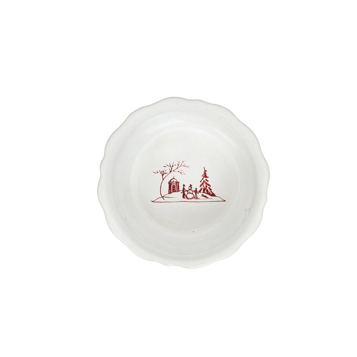 Country Estate Winter Frolic Ramekin Ruby