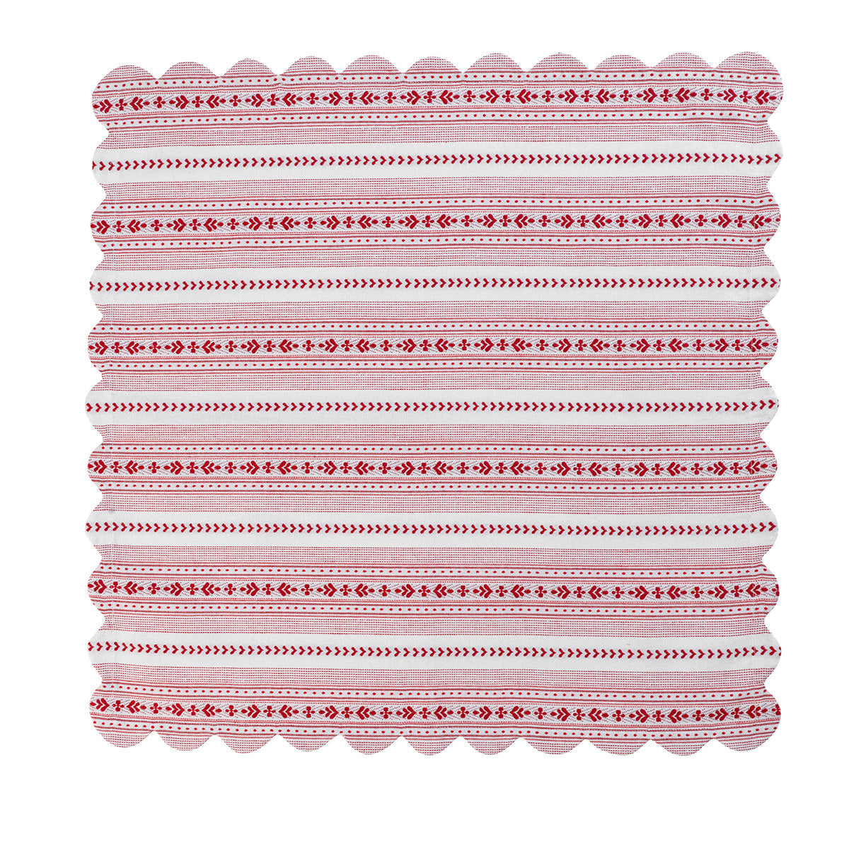Villa Stripe Napkin Red