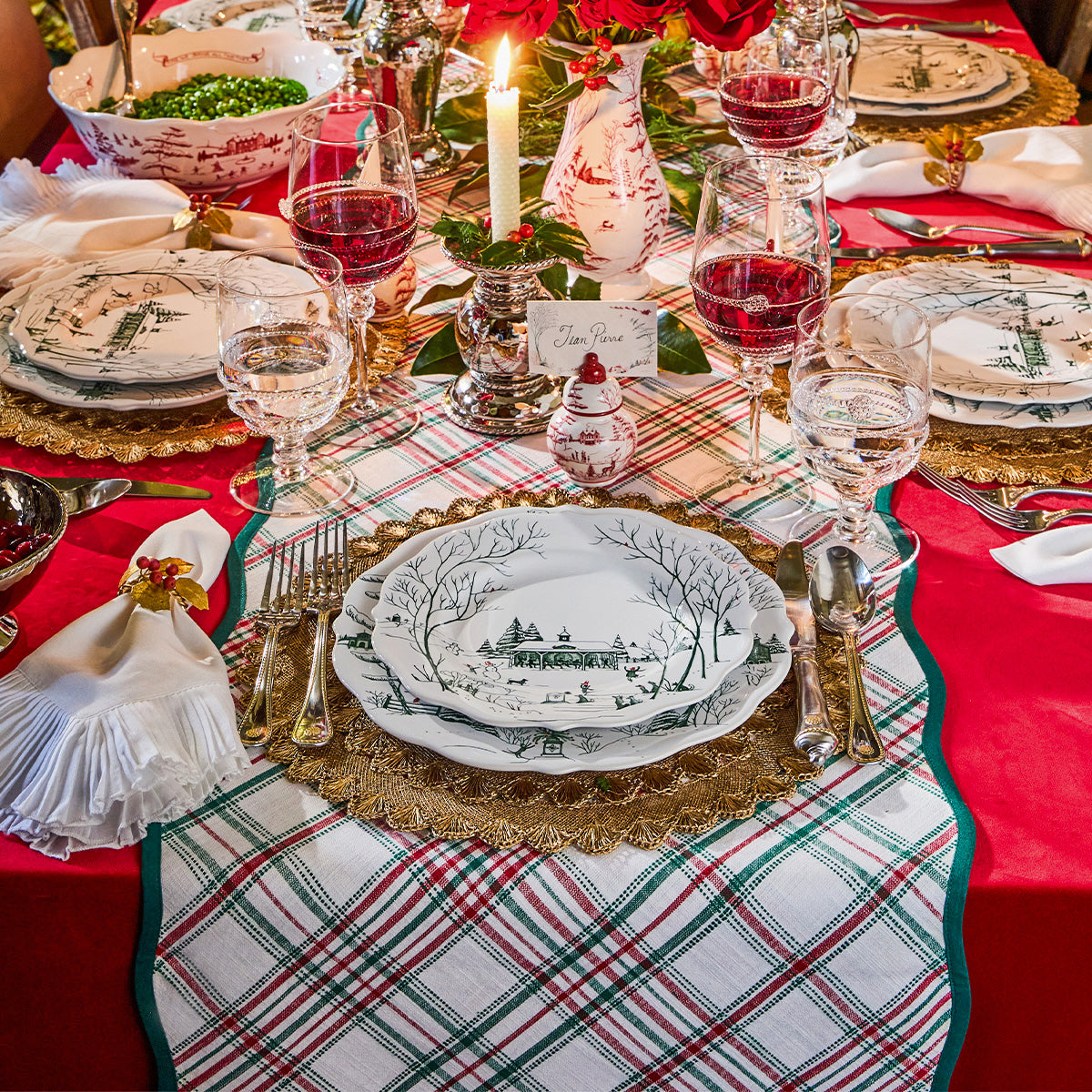 Merry Tartan 18"x90" Table Runner
