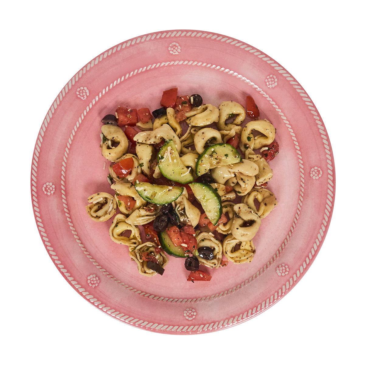 Berry & Thread Melamine Dinner Plate Coral