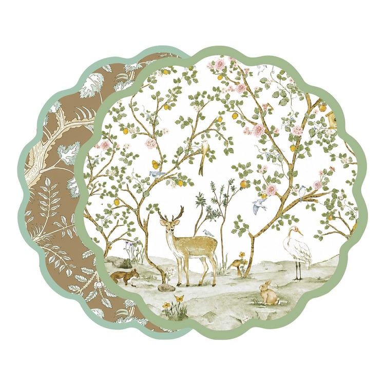 Vida Forest Animals & Branches Reversible Placemat