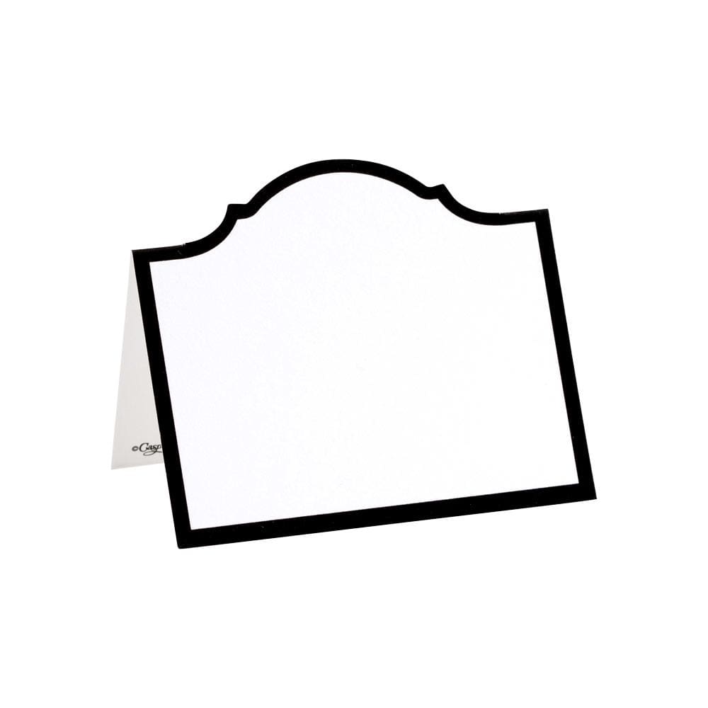 Place Card Arch Black Foil