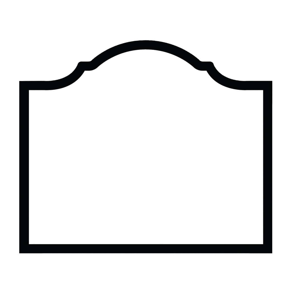 Place Card Arch Black Foil