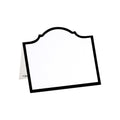 Place Card Arch Black Foil