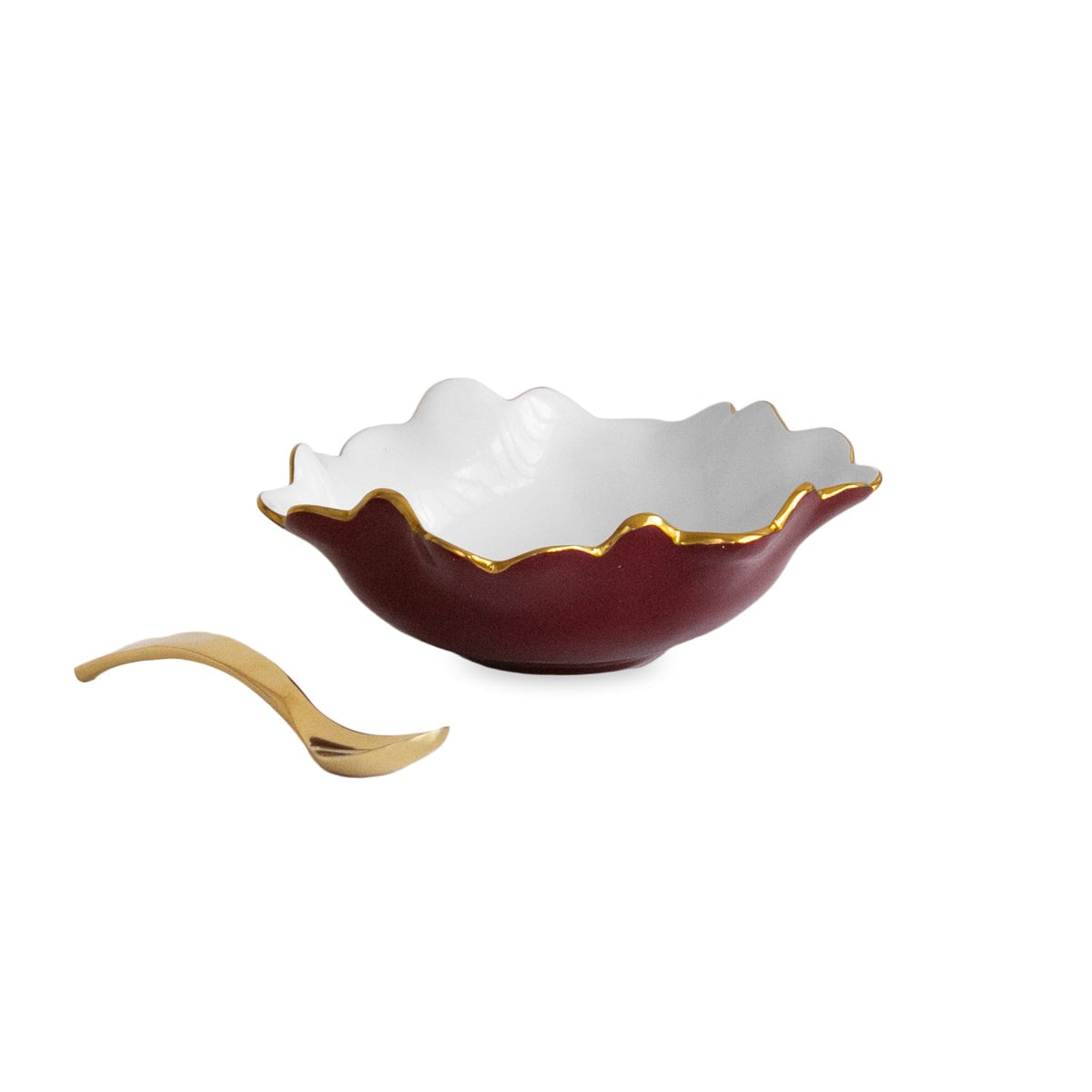 Colette Mini Bowl & Spoon Bordeaux