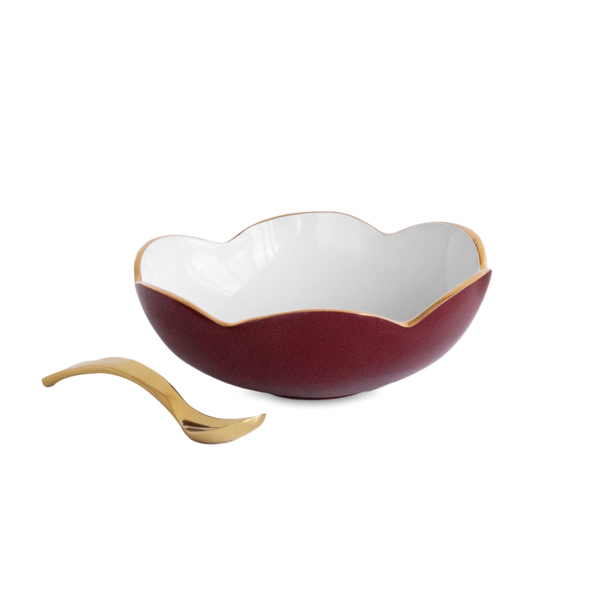 Amelia Mini Bowl & Spoon Bordeaux
