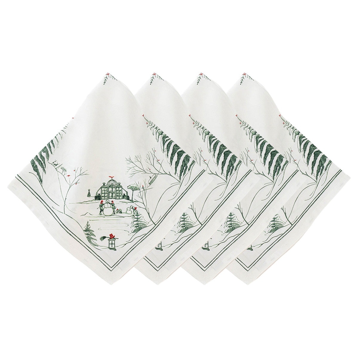 Country Estate Winter Frolic Napkin Evergreen