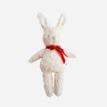 Plush Bunny Red Velvet Bow Stuffed Animal