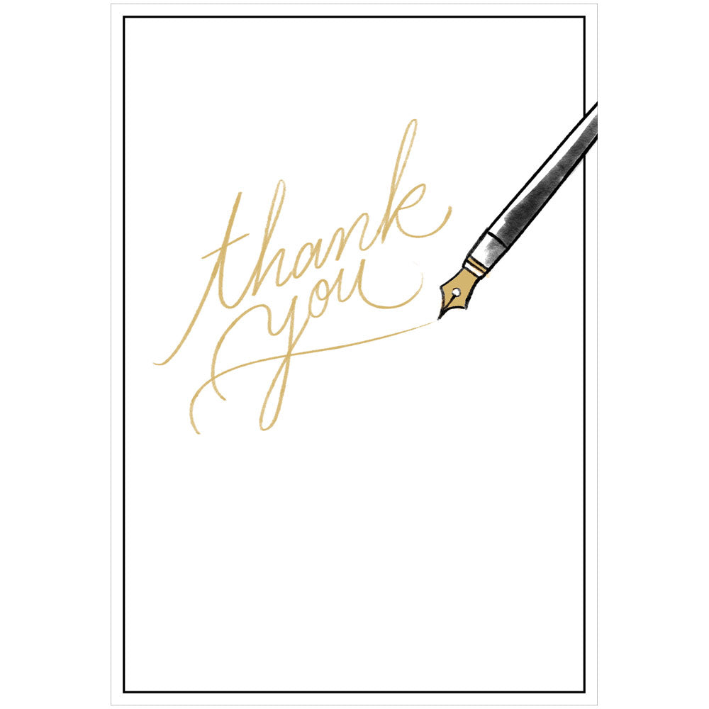 Fountain Pen Thank You Card
