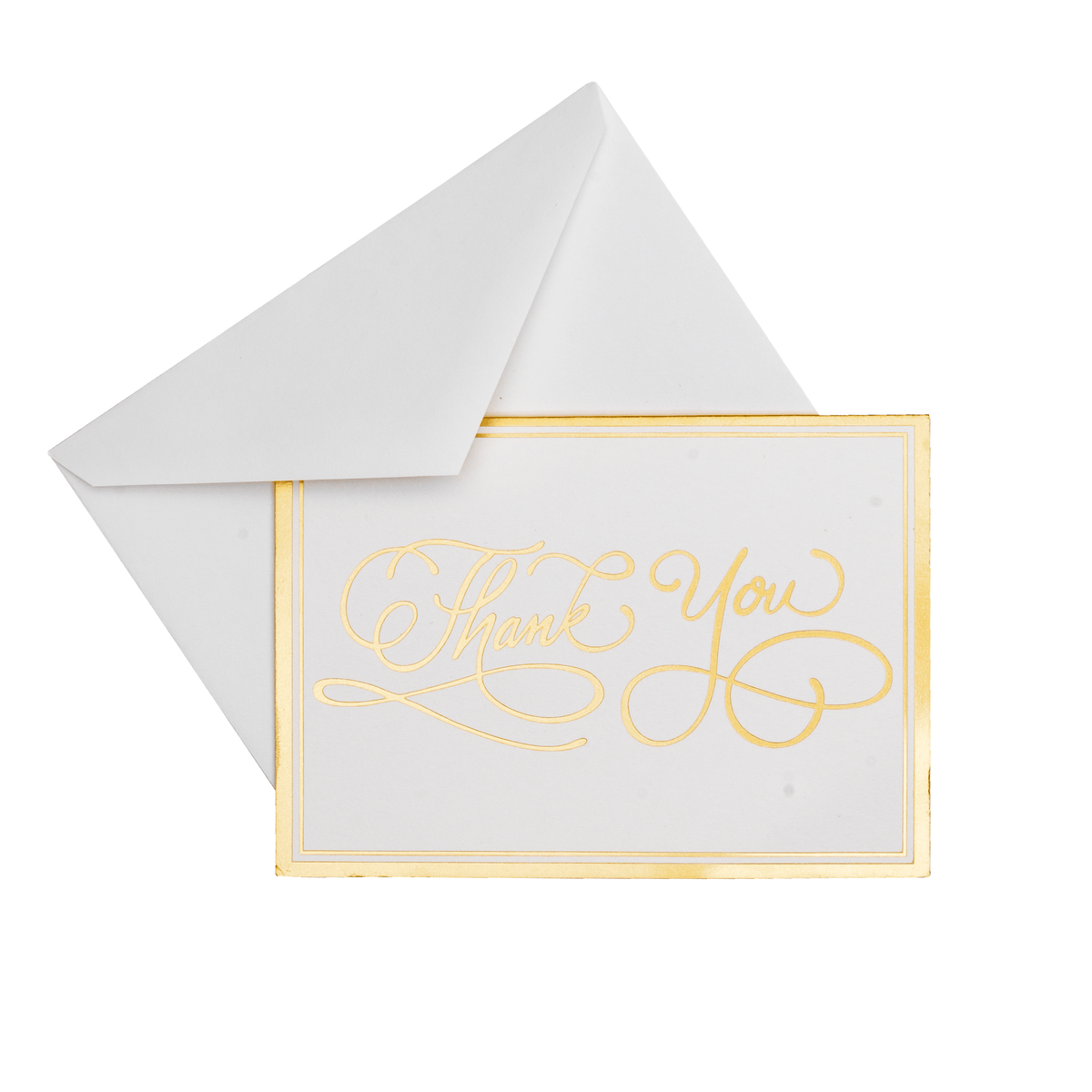 Thank You Calligraphy Foil Thank You Notes Box of 8