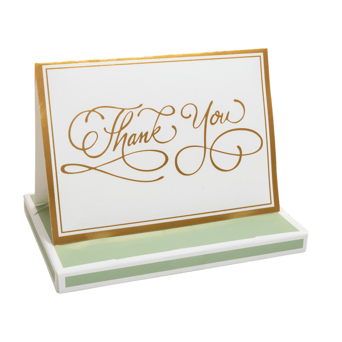 Thank You Calligraphy Foil Thank You Notes Box of 8