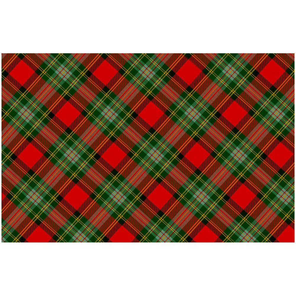 Tartan Red Foil Place Cards