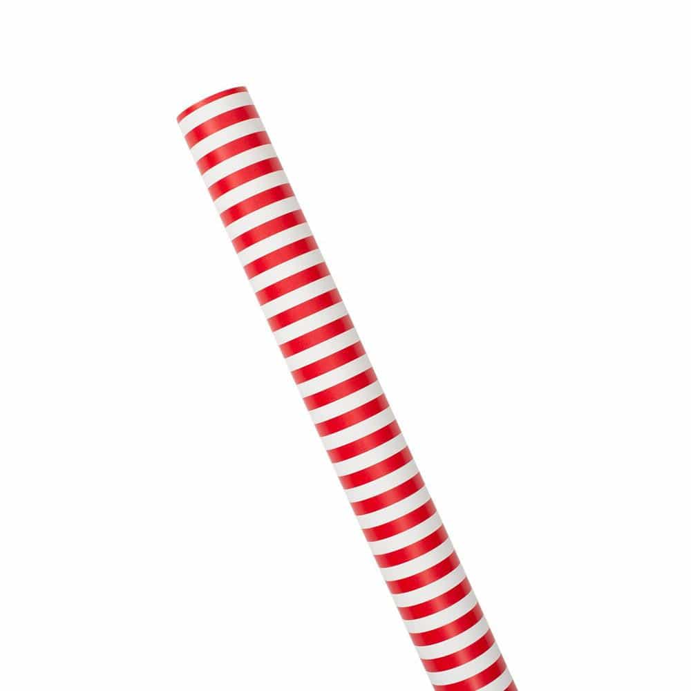 Club Stripe Red & Green Reversible Roll Wrap