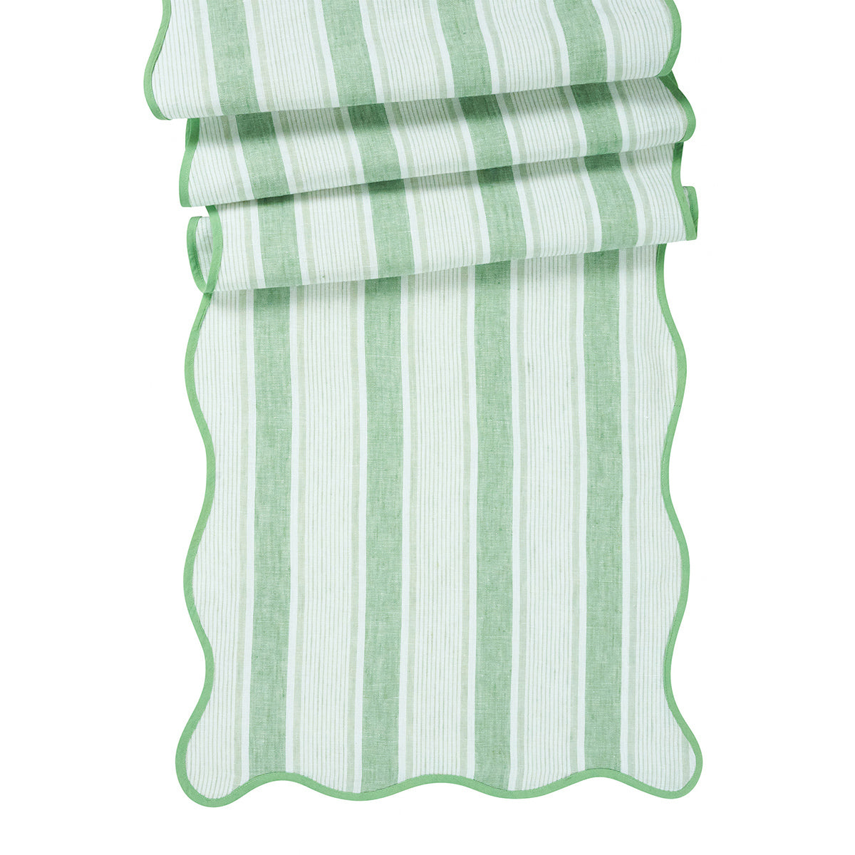 Cabana Stripe 18" x 90" Table Runner Seagrass