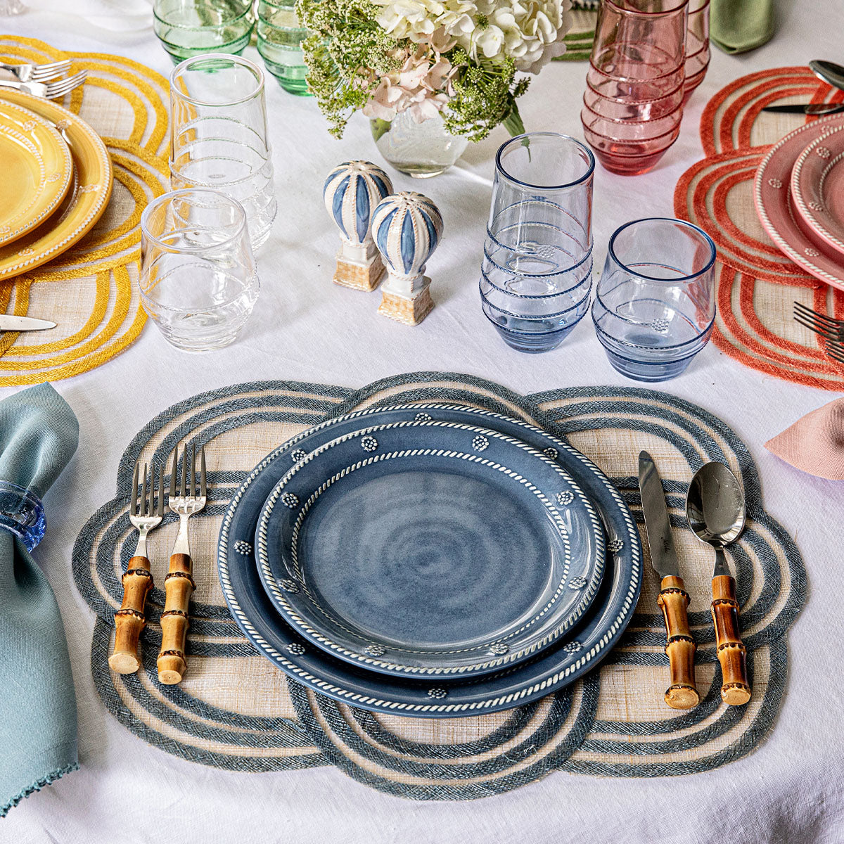 Berry & Thread Melamine Dinner Plate Ocean
