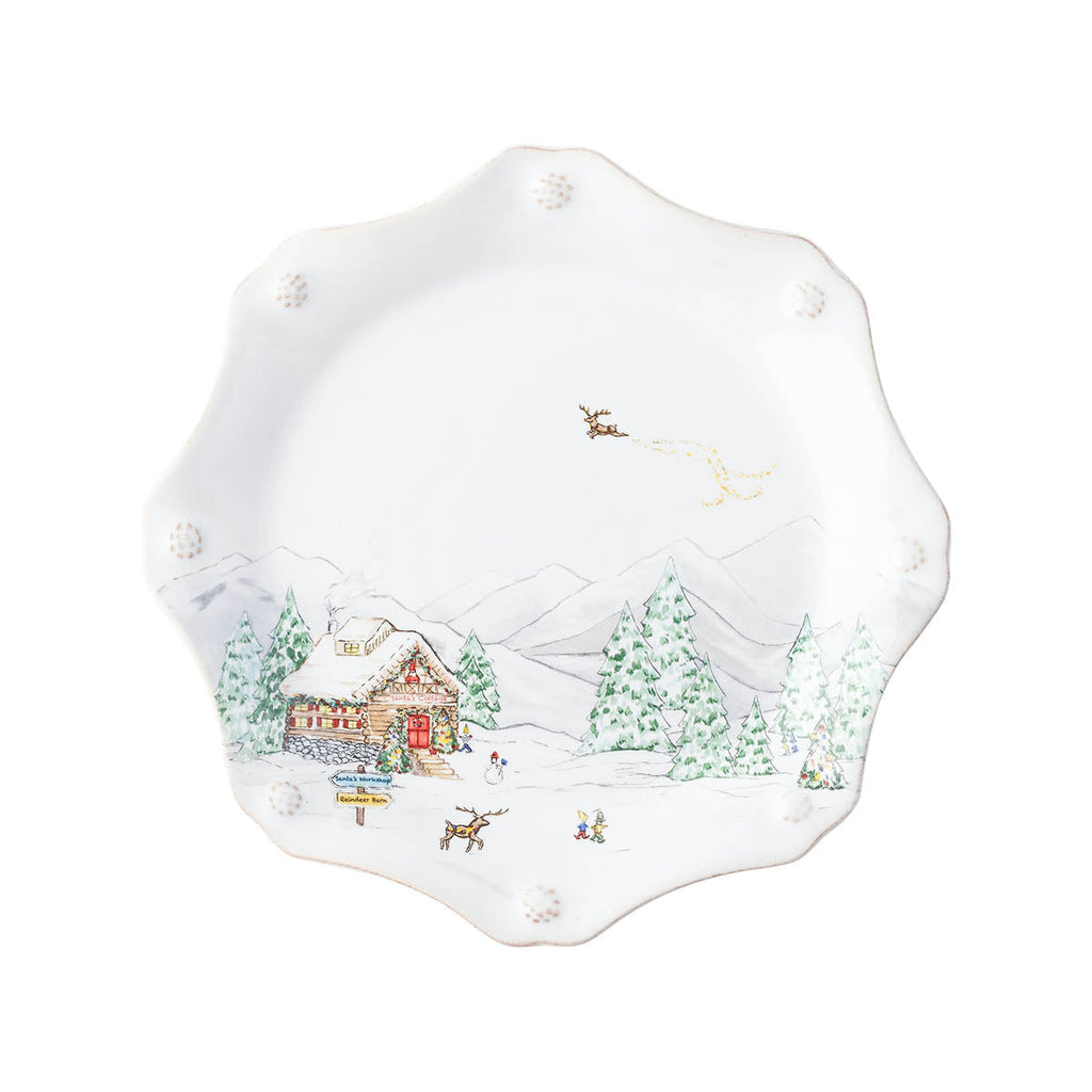 North Pole Dessert/Salad Plate Set of 4