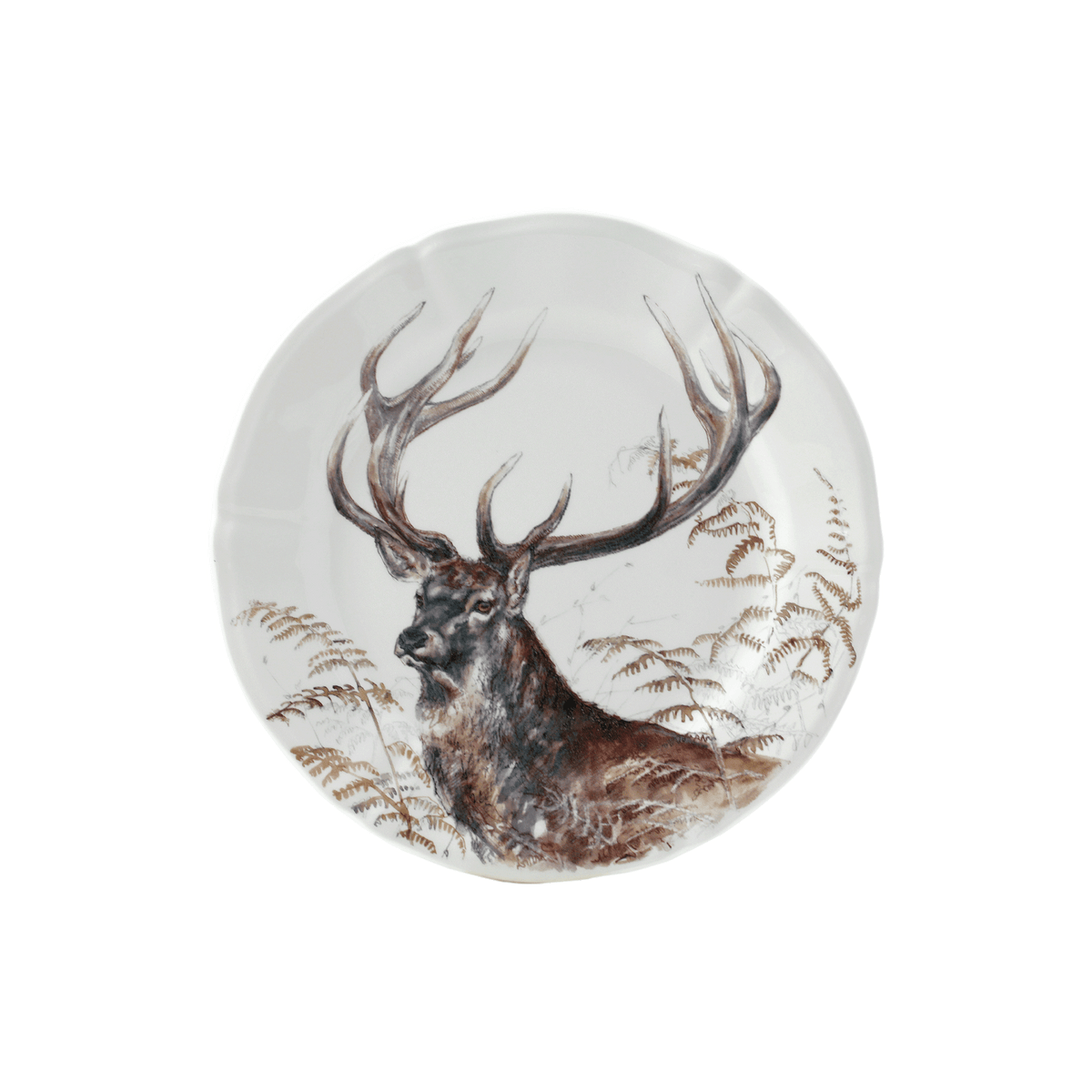 Set of 4 Dessert Plates Game - Sologne