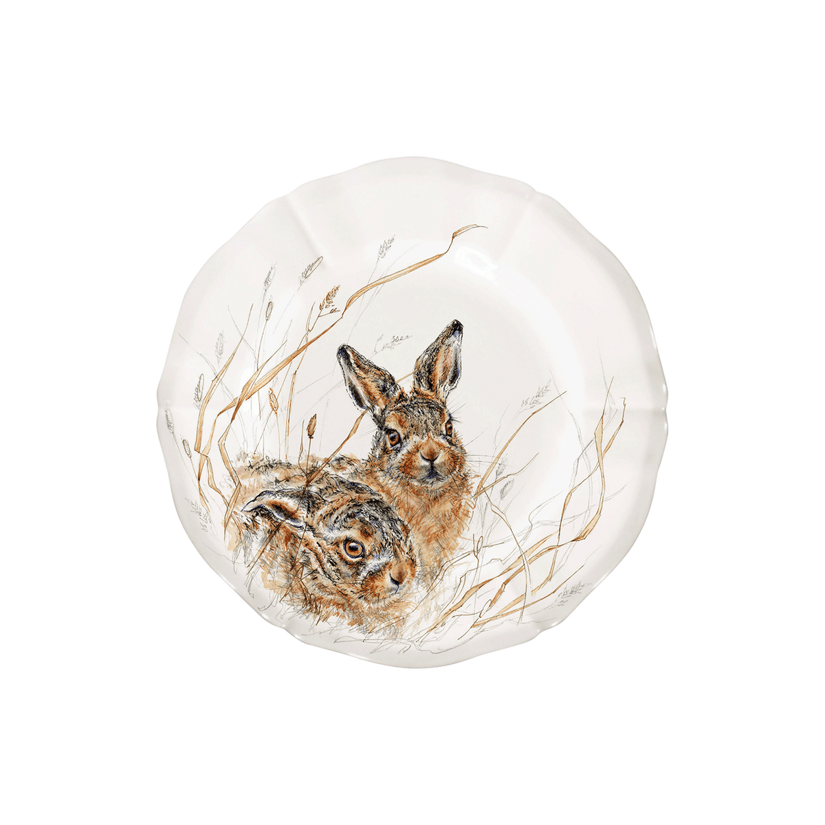 Sologne Dessert Plates Wildlife Young Set/4