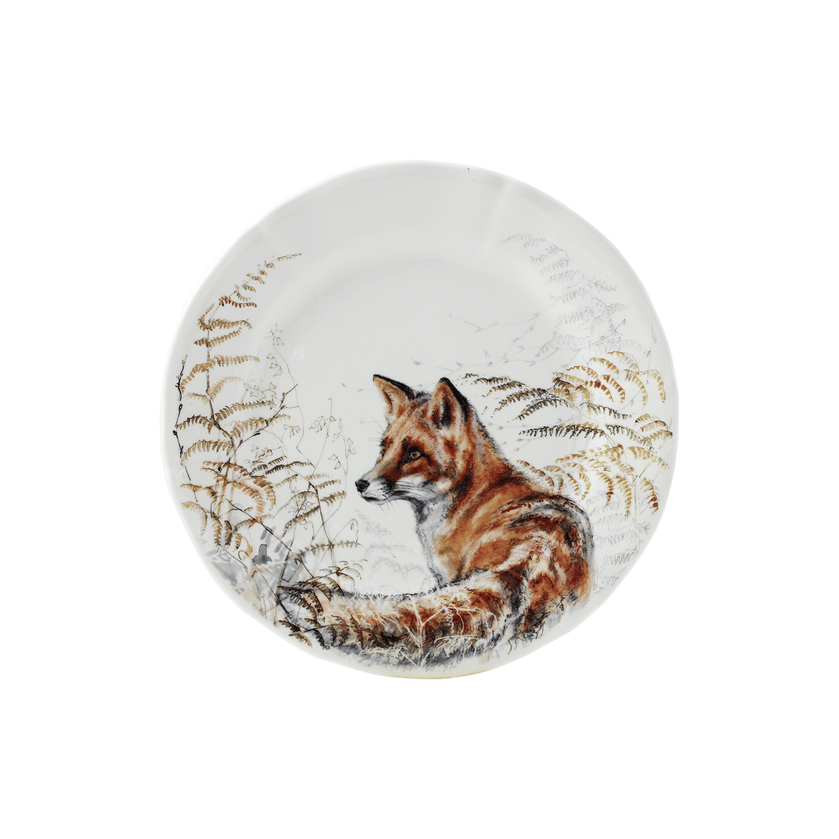 Set of 4 Dessert Plates Game - Sologne