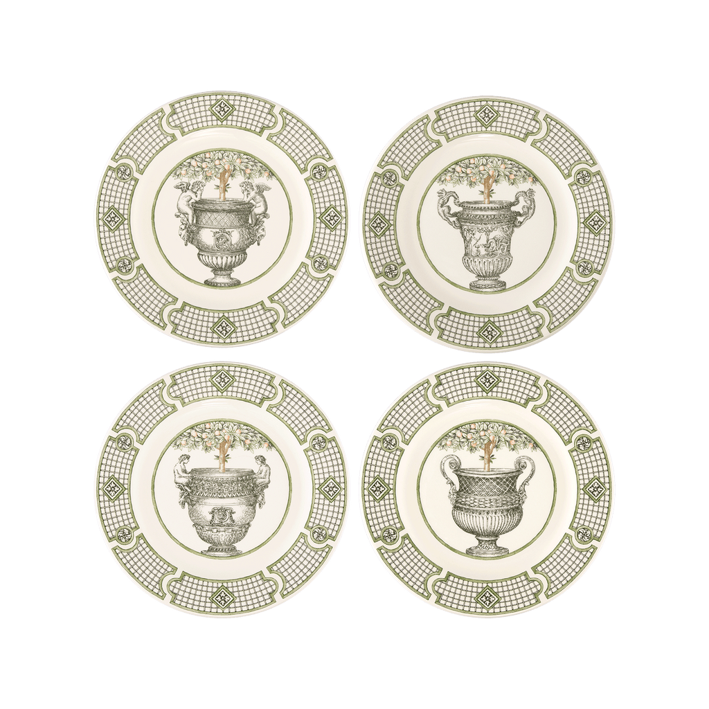 Set of 4 Dessert Plates Les Vases à Oranger