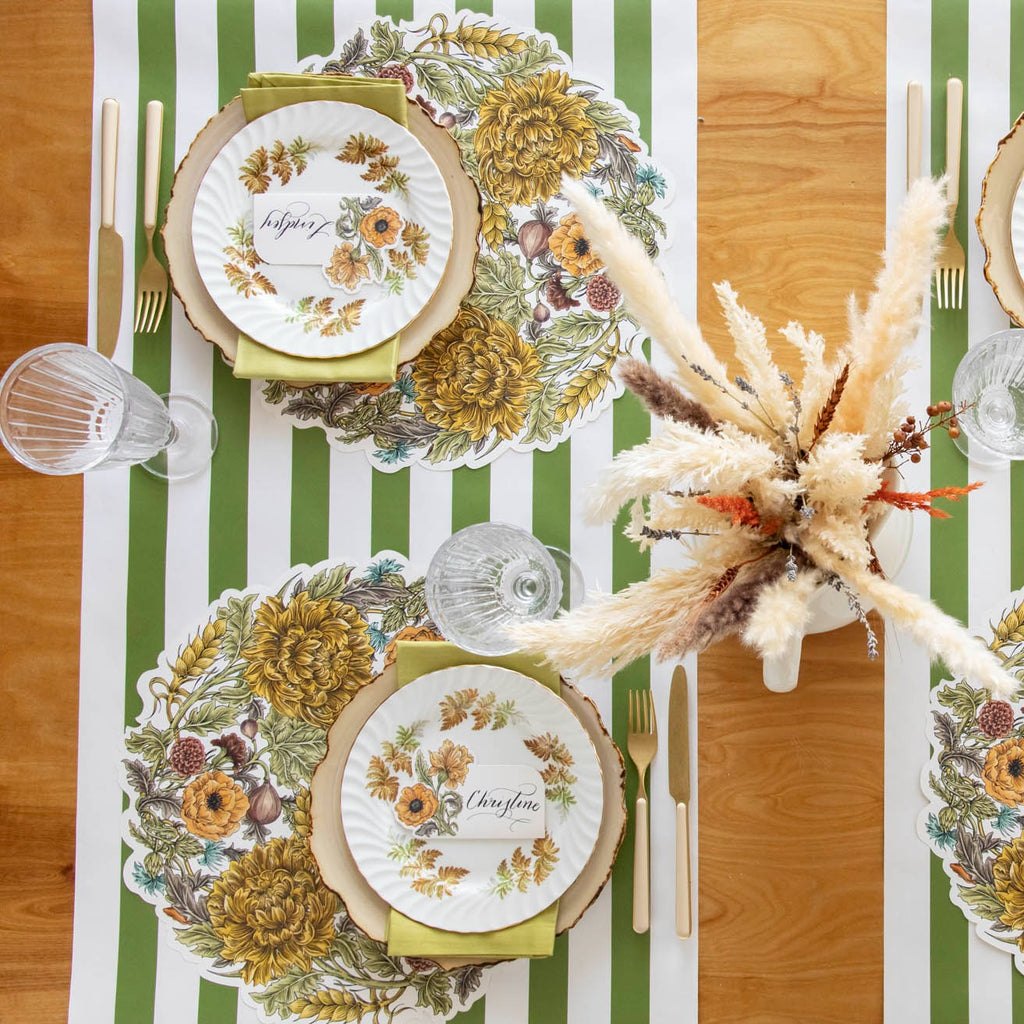 Autumn Acanthus Wreath Placemat 12 Sheets