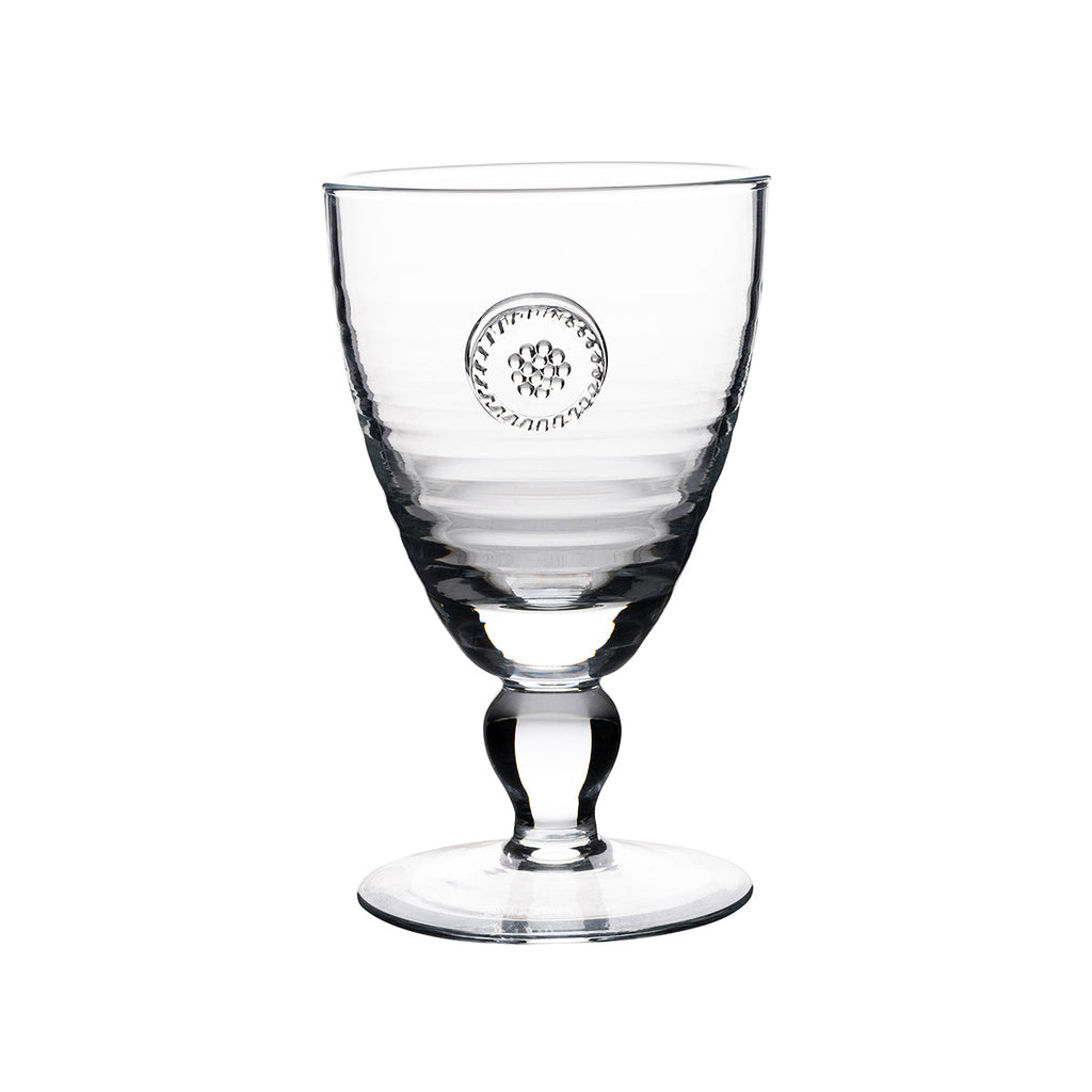 Berry & Thread Footed Goblet Clear