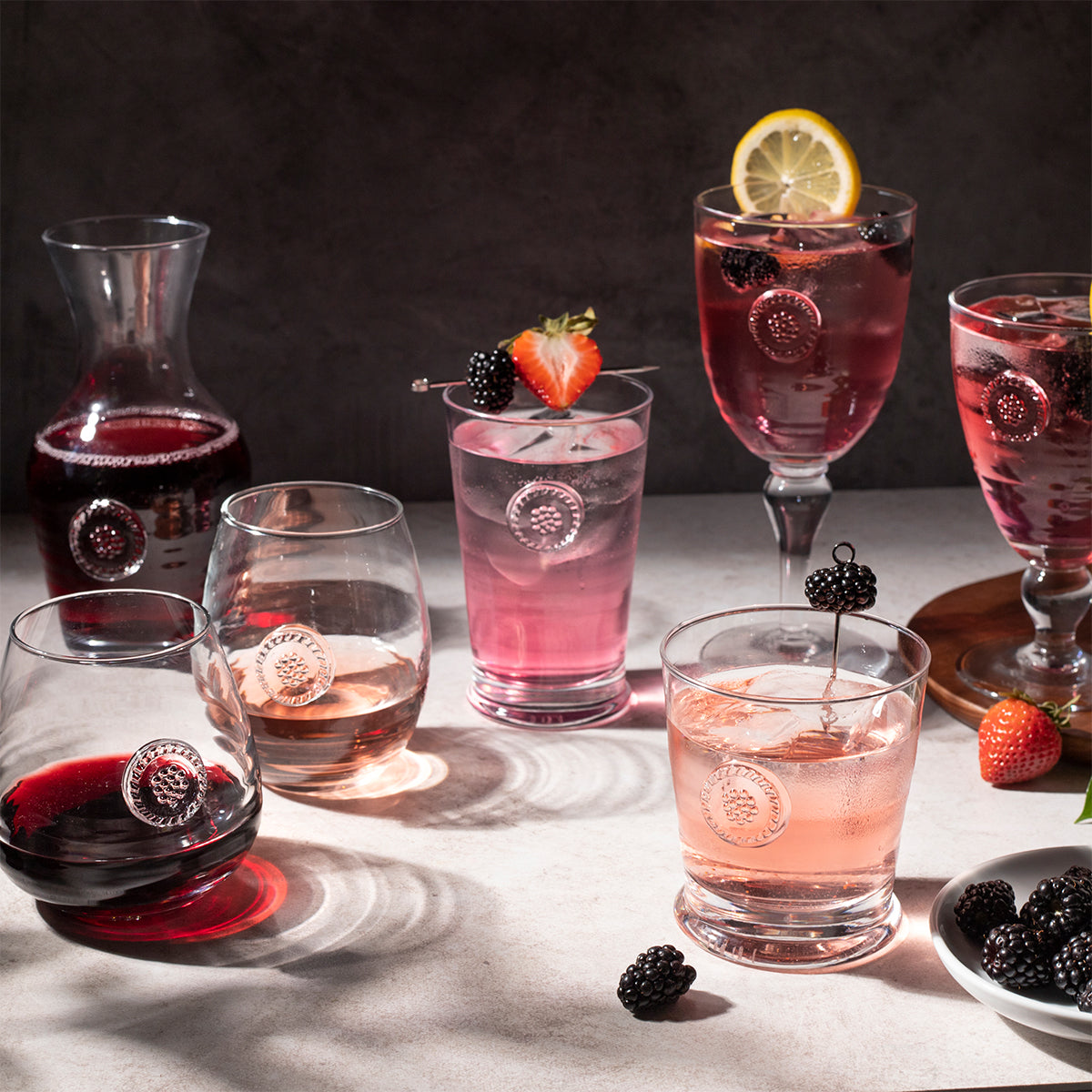 Berry & Thread Double Old Fashioned Clear