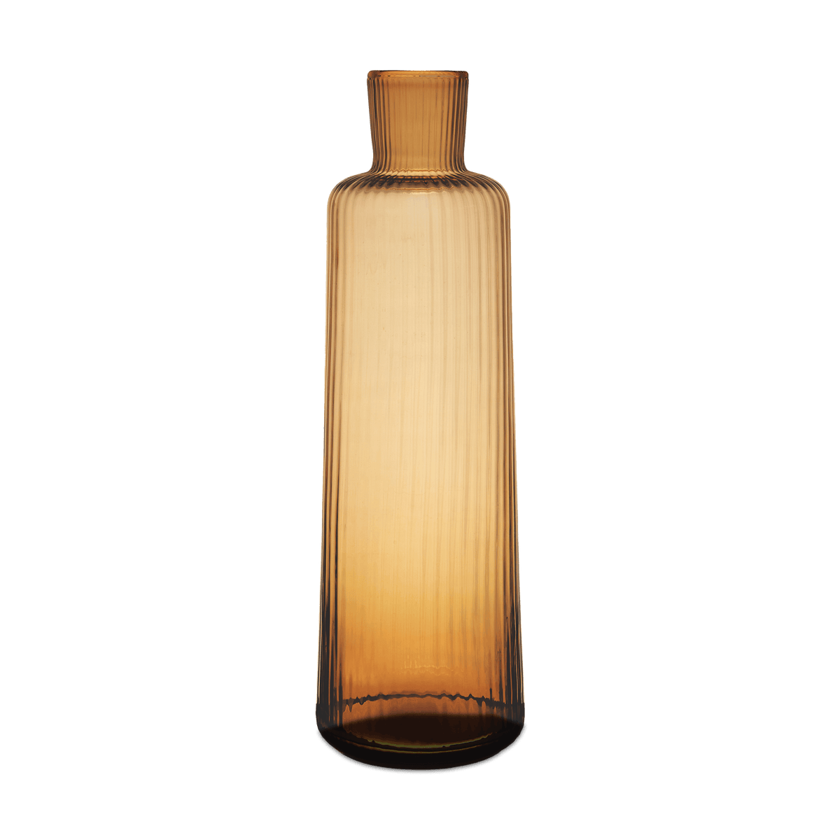 Tall Carafe Amber Pleat