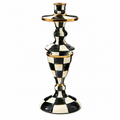 Courtly Check Medium Enamel Candlestick