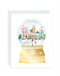Season’s Greetings, Snow Globe Greeting Card