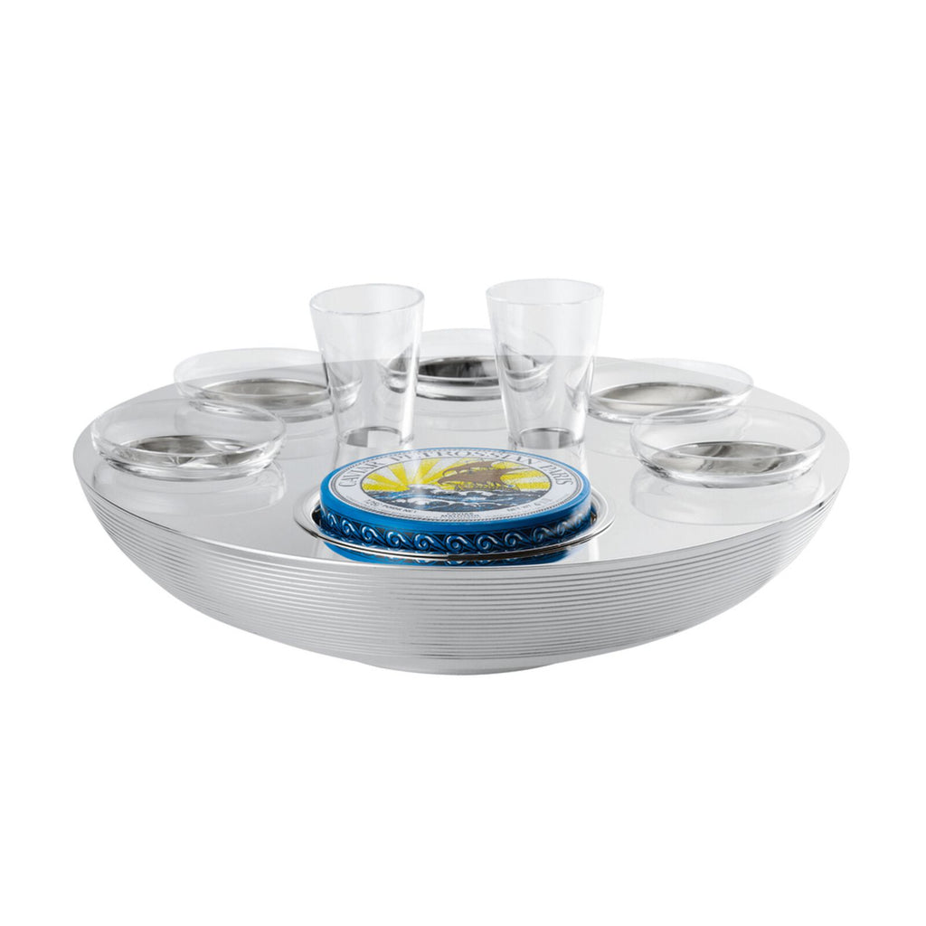 Ercuis Transat Caviar & Vodka Set 2 Persons And 5 Condiments