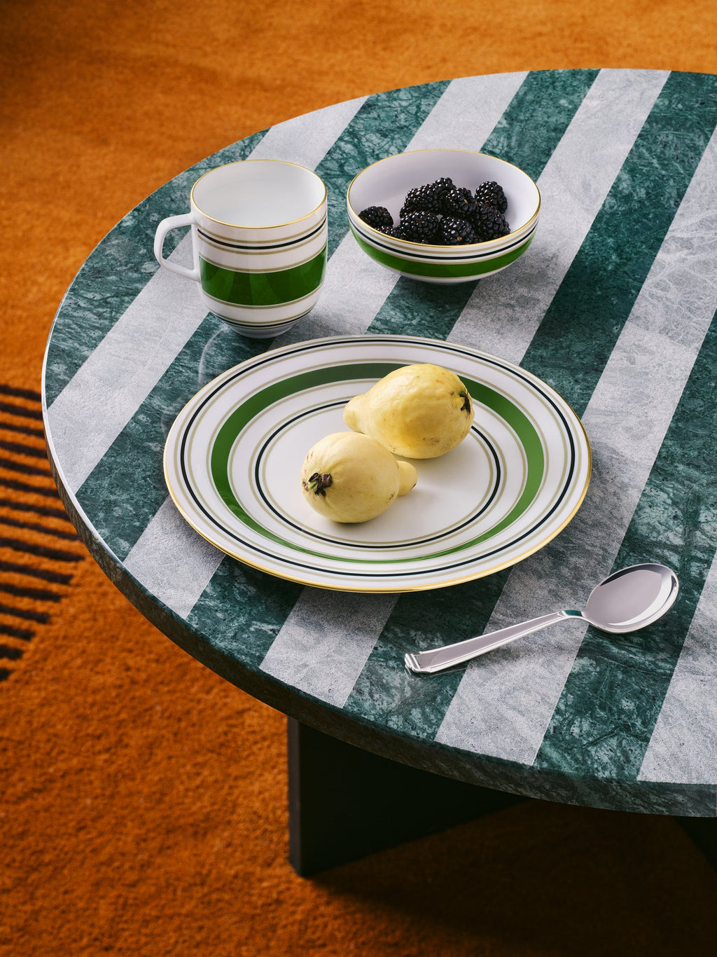 Fluen Salad Plate in Heritage Green
