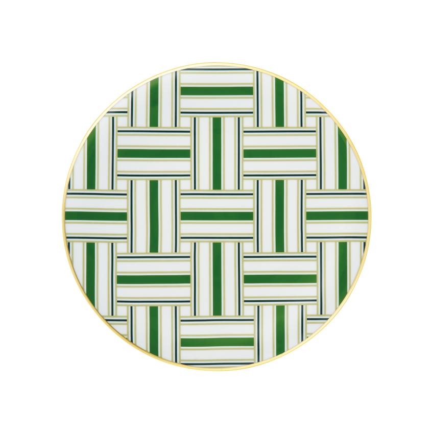 Fluen Buffet Plate in Heritage Green