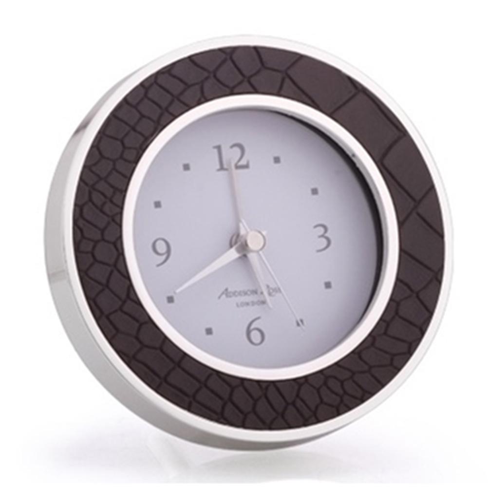 Chocolate Croc & Silver Alarm Clock