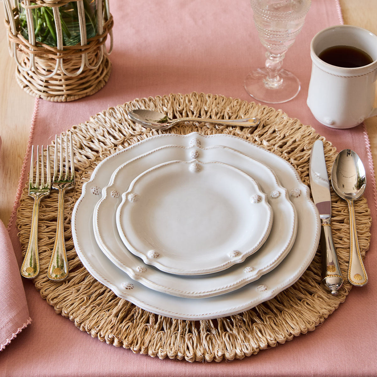 Berry & Thread 5pc Place Setting Polished with Gold