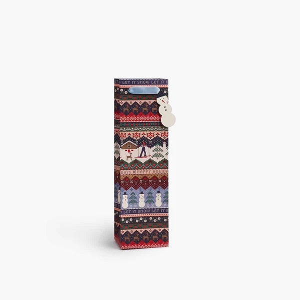 Ski Chalet Wine Gift Bag
