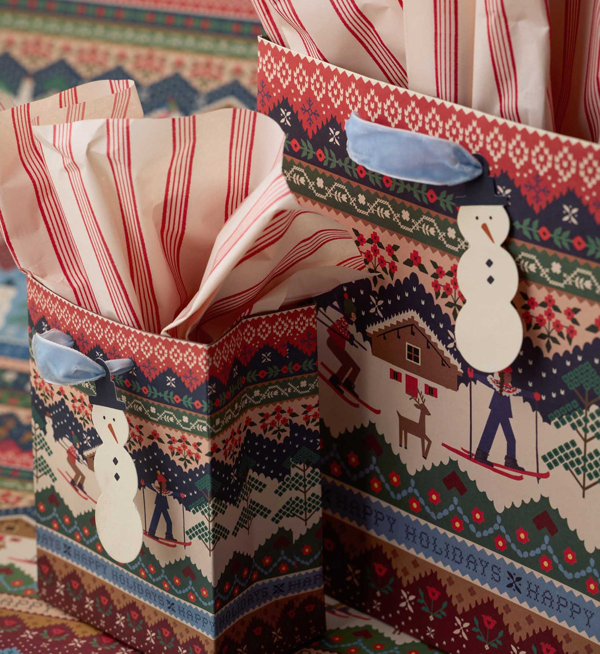Ski Chalet Wine Gift Bag