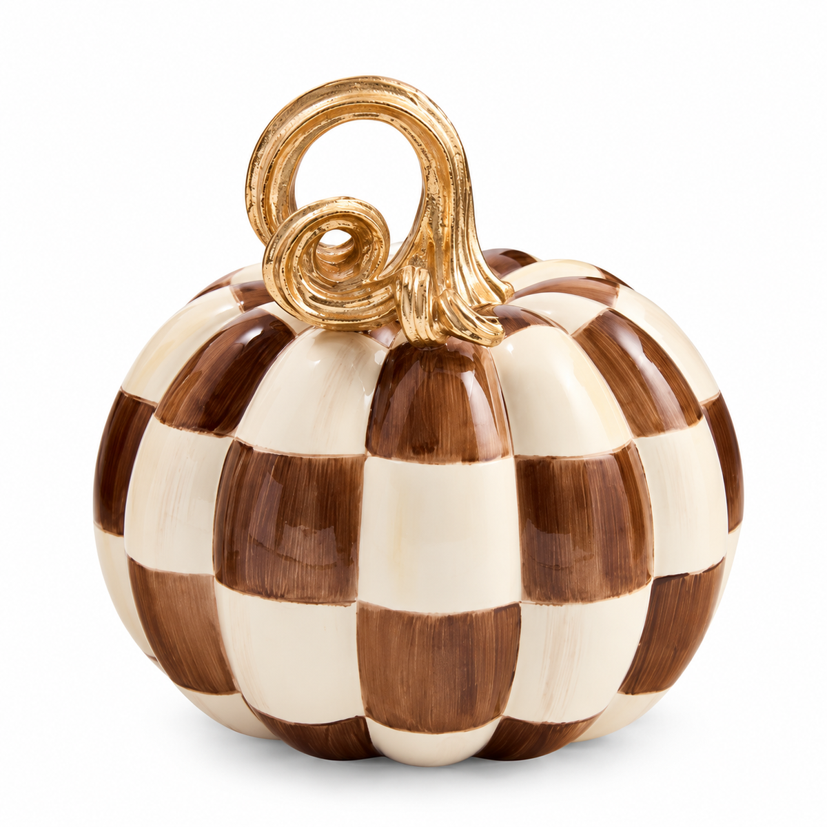 Chocolate Check Petite Pumpkin