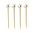 Hospitality Cocktail Picks Gold & Crystal Set of 4