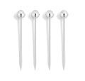 Hospitality Cocktail Picks Silver & Crystal Set of 4