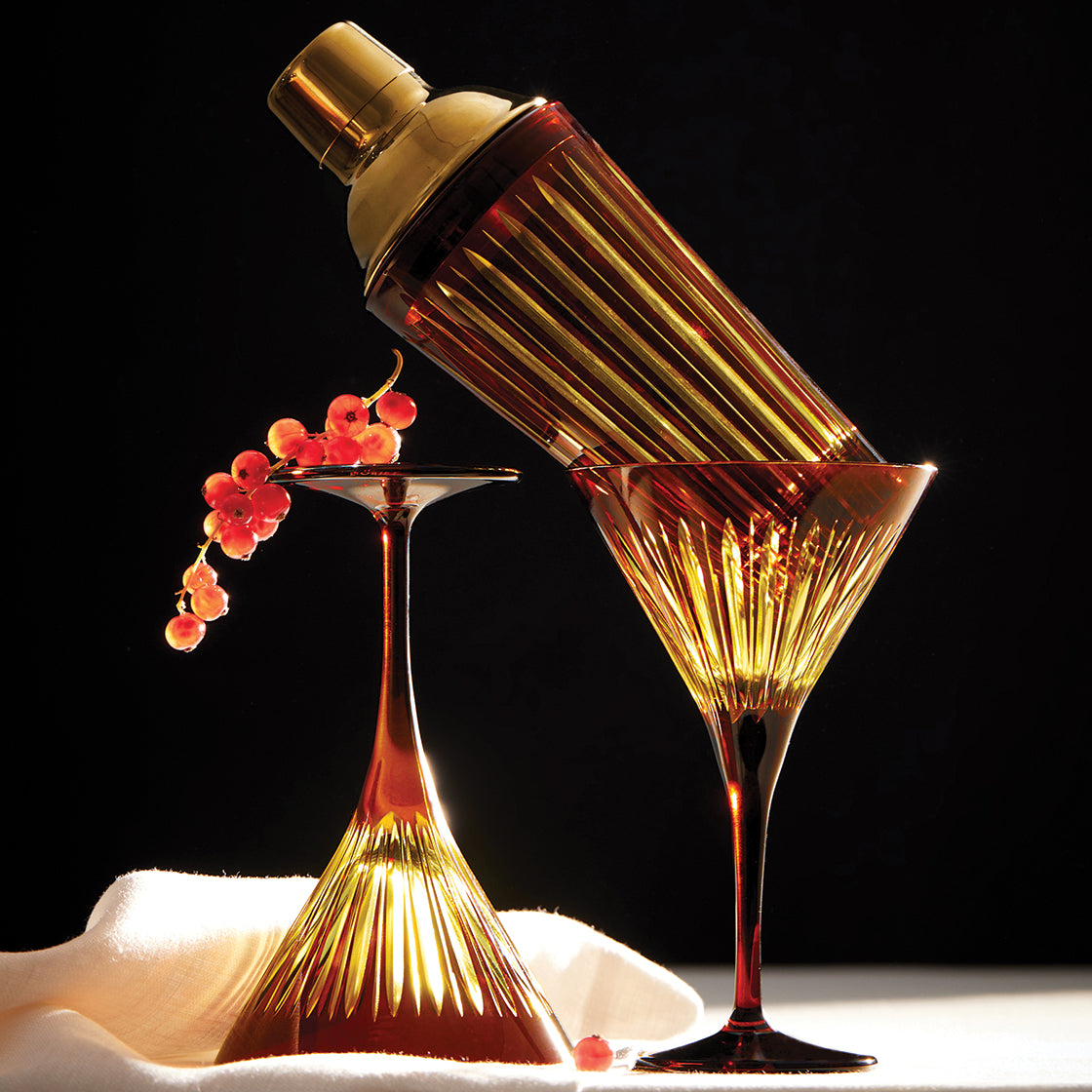 Prism Cocktail Set Amber