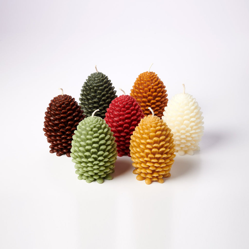 Jumbo Pinecone Candle Cream