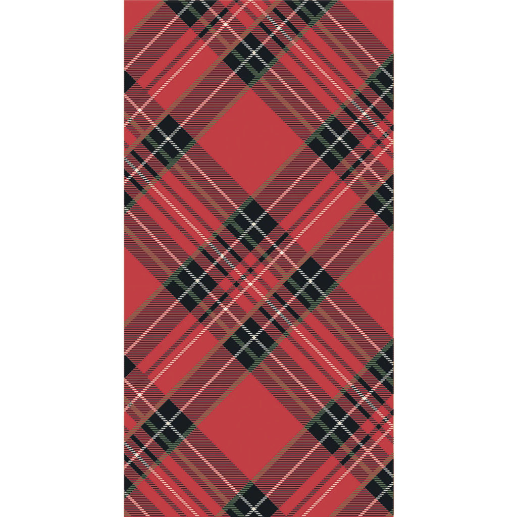 Guest Towel Red Plaid